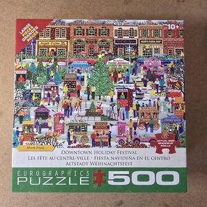 Eurographics Downtown Holiday Festival Puzzle - 500 Pieces